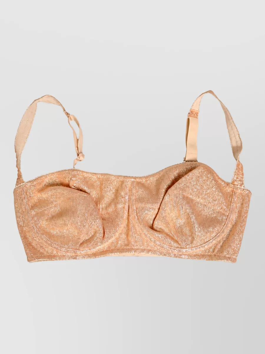 Dolce&Gabbana silk underwire balconette bra