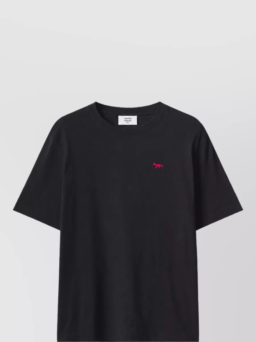Maison Kitsuné ribbed cotton short-sleeve t-shirt