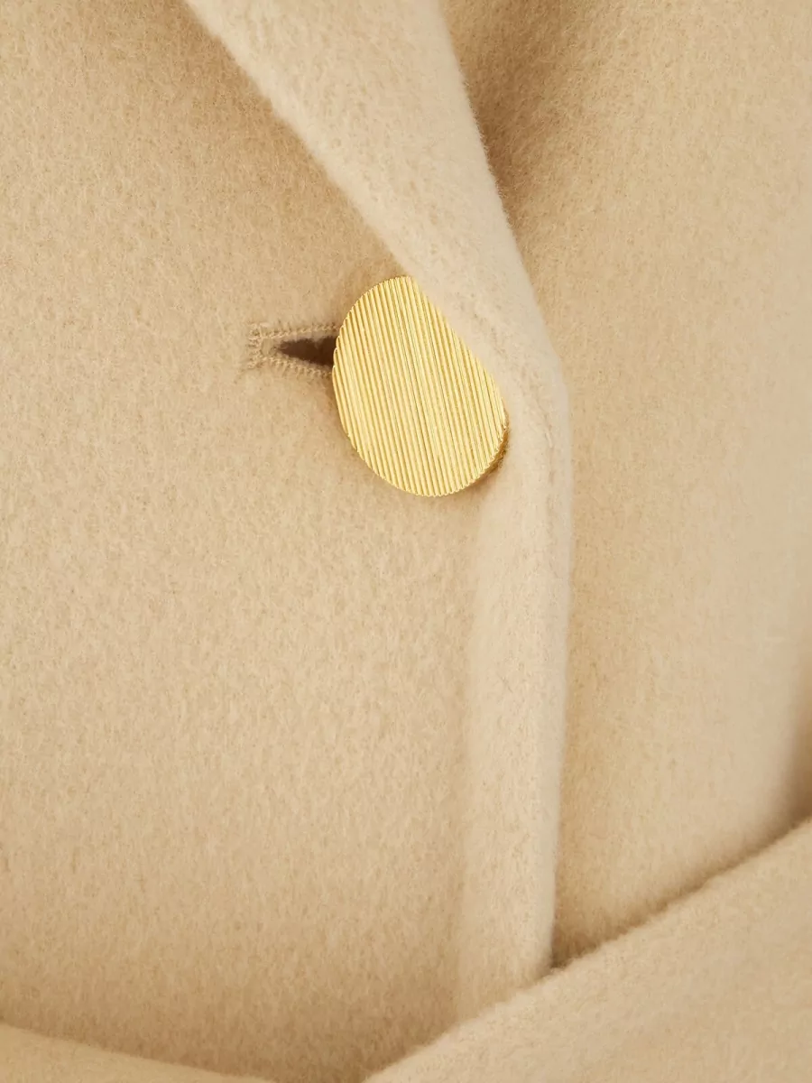 Alberta Ferretti Cashmere Wool Fitted Jacket