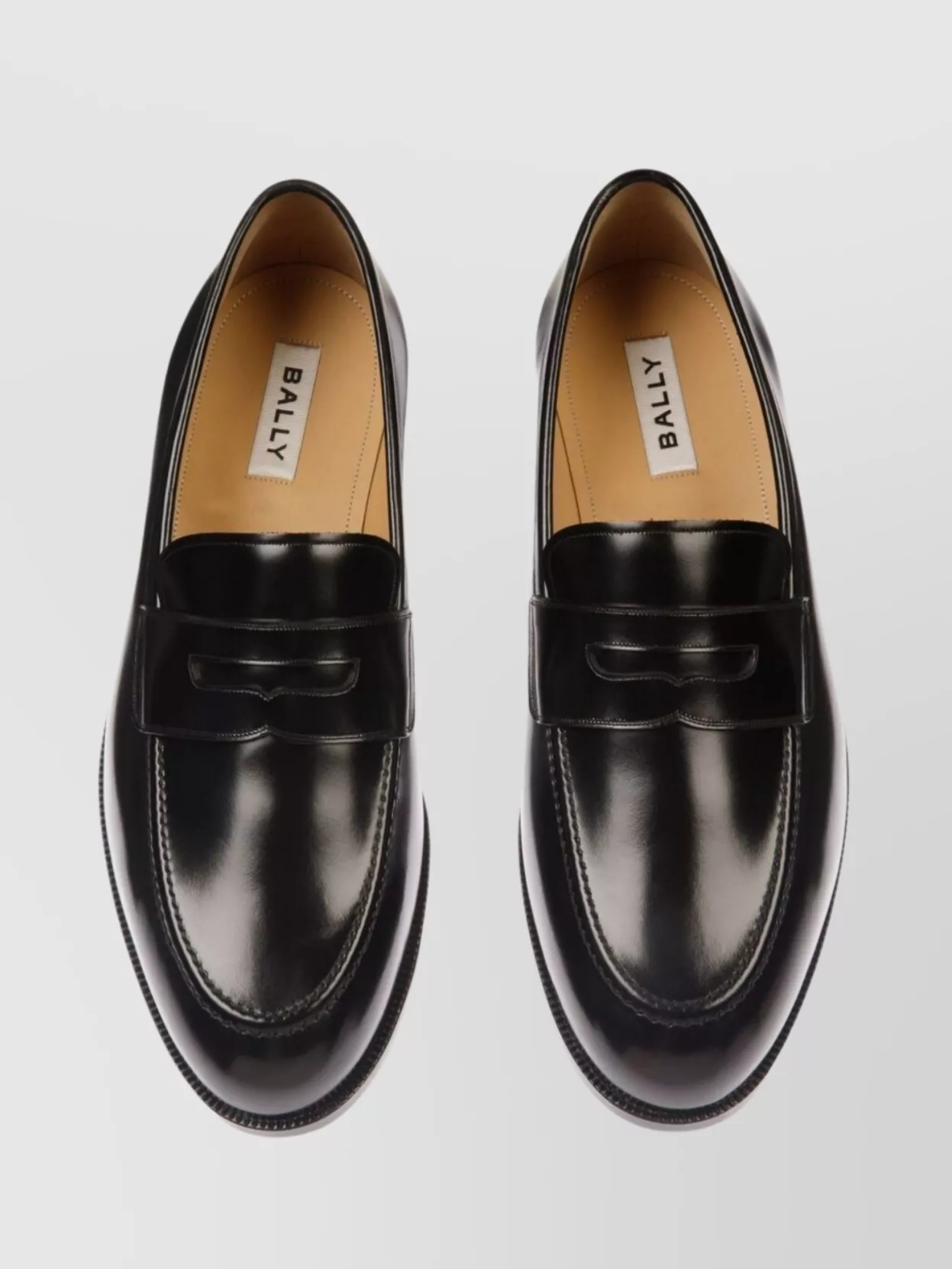Bally Block Heel Loafers Penny Slot