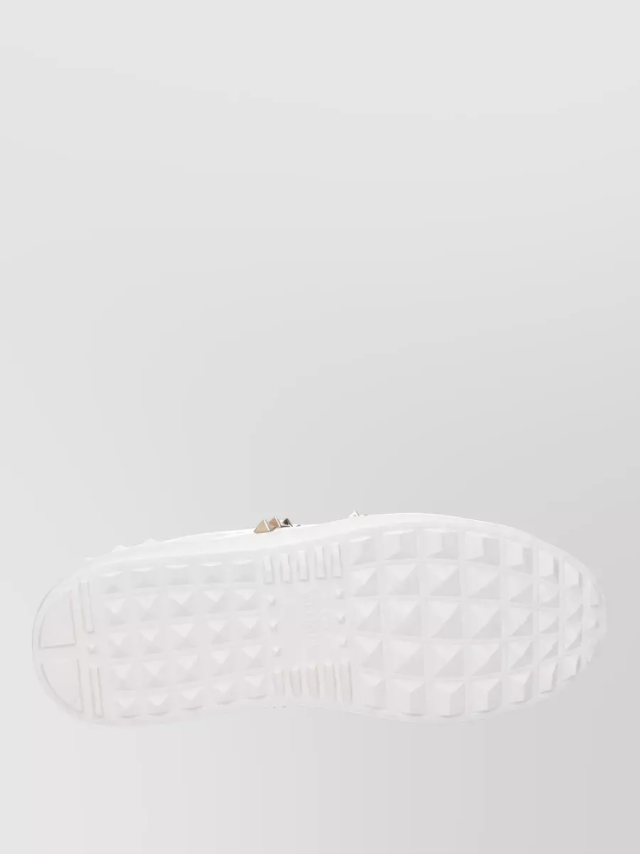 Valentino Garavani Leather Rockstud Low-Top Sneakers