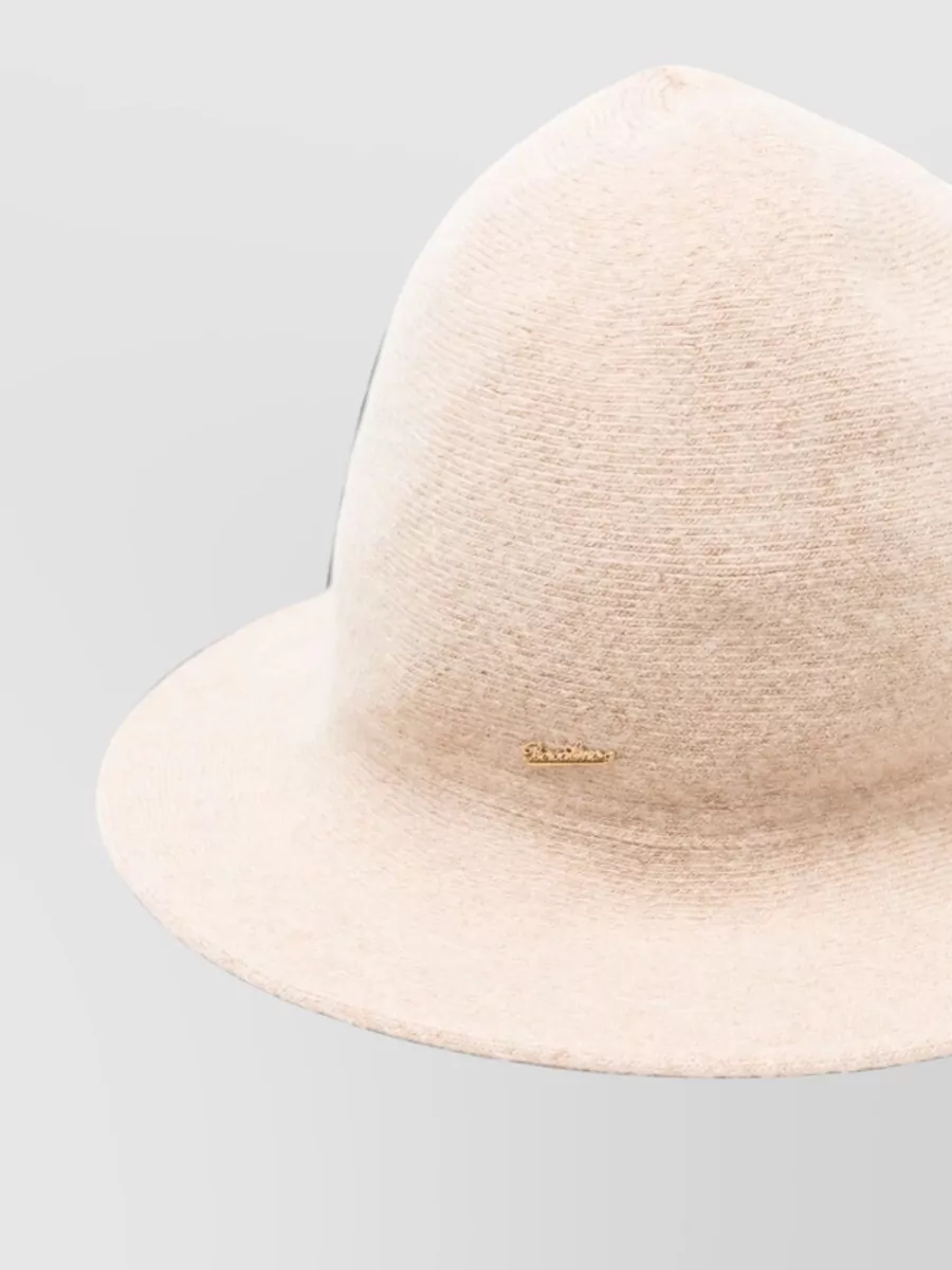 Borsalino Cashmere-Blend Knitted Cloche Hat
