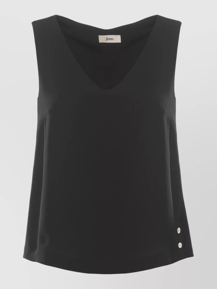 Herno sleeveless v-neck top