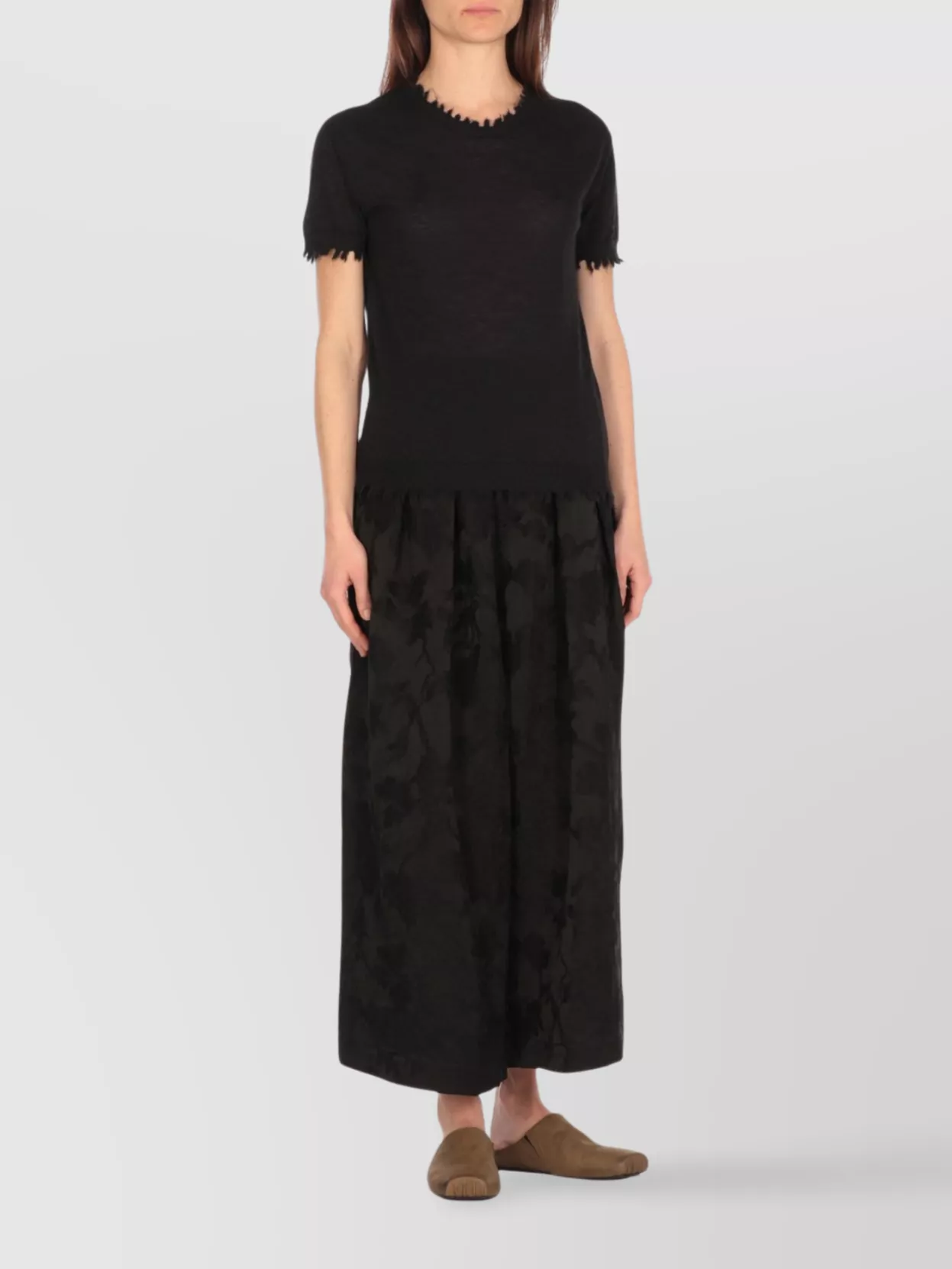 Uma Wang Sleeveless Cashmere Sweater Ripped Edges