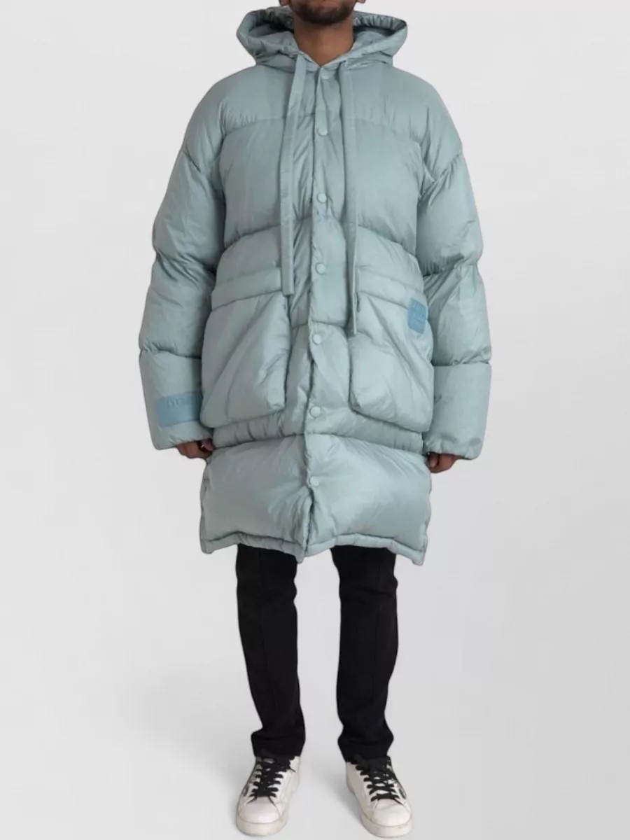Dolce&Gabbana Nylon quilted oversized hooded puffer jacket