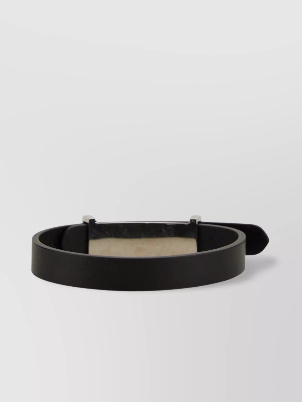Paul Smith Leather Strap Bracelet Metal Buckle