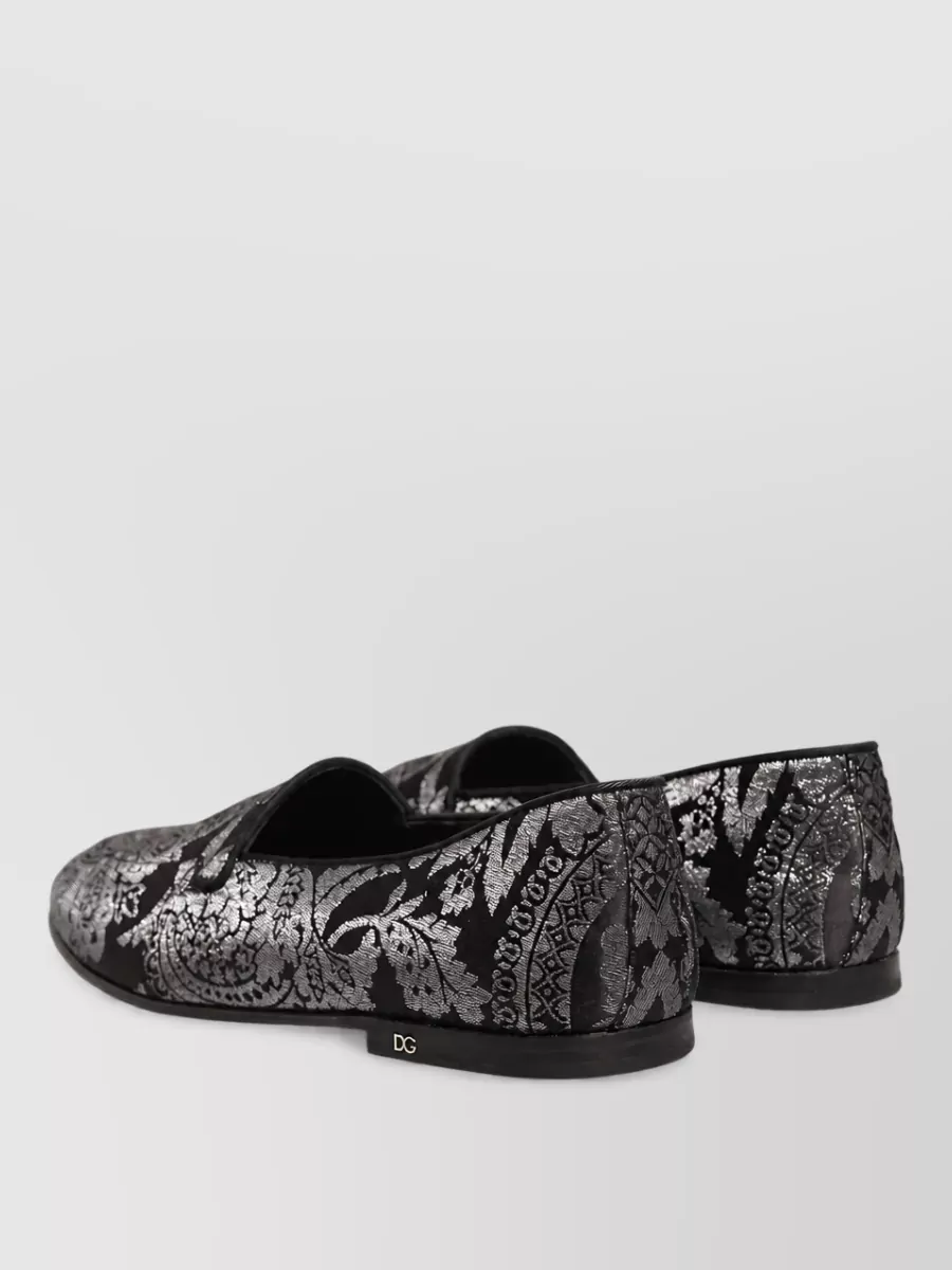 Dolce&Gabbana Leather Slip-On Slippers