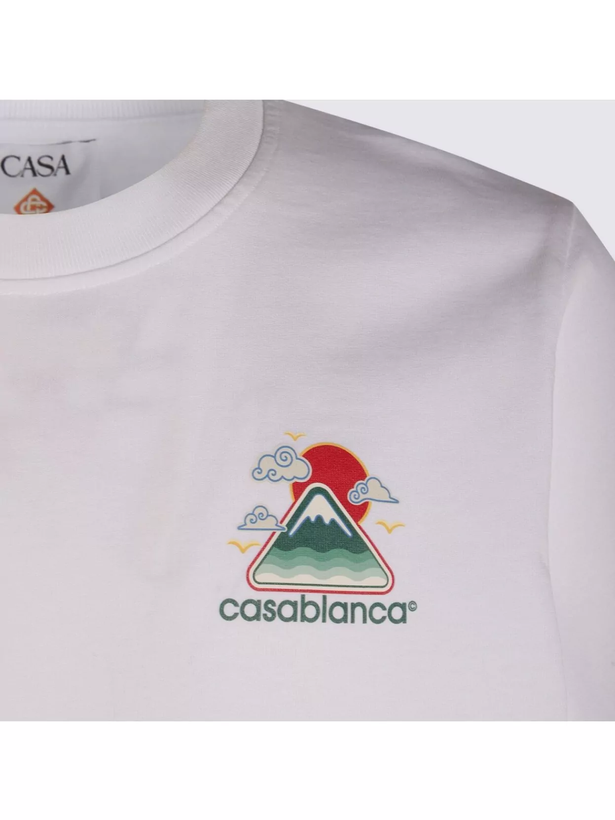Casablanca Mountains Waves Print T-shirt