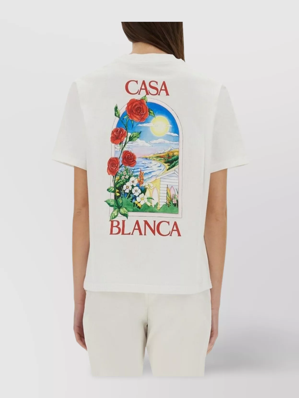 Casablanca La Days Printed T-shirt In White
