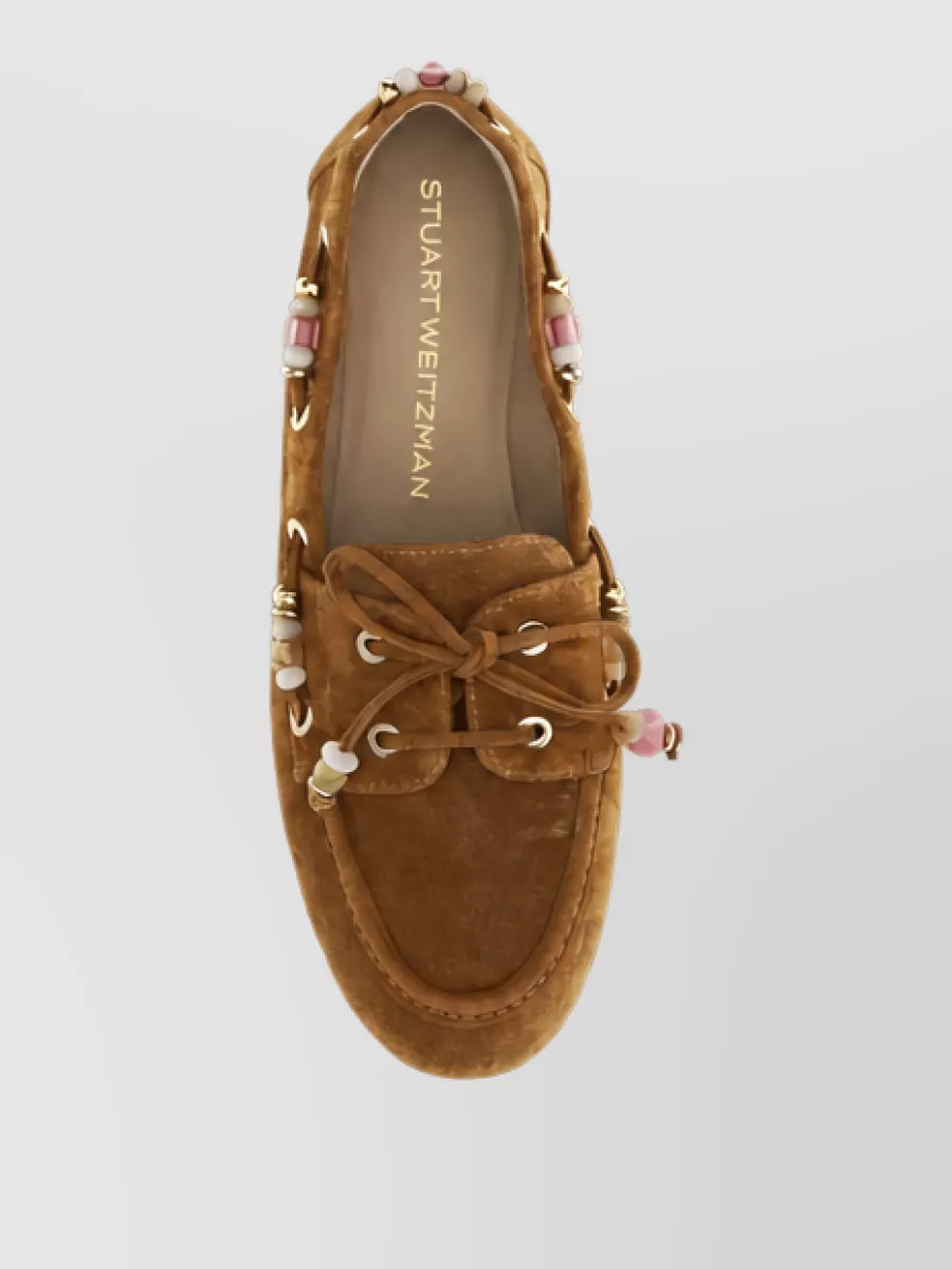Stuart Weitzman Leather Slip-On Mules