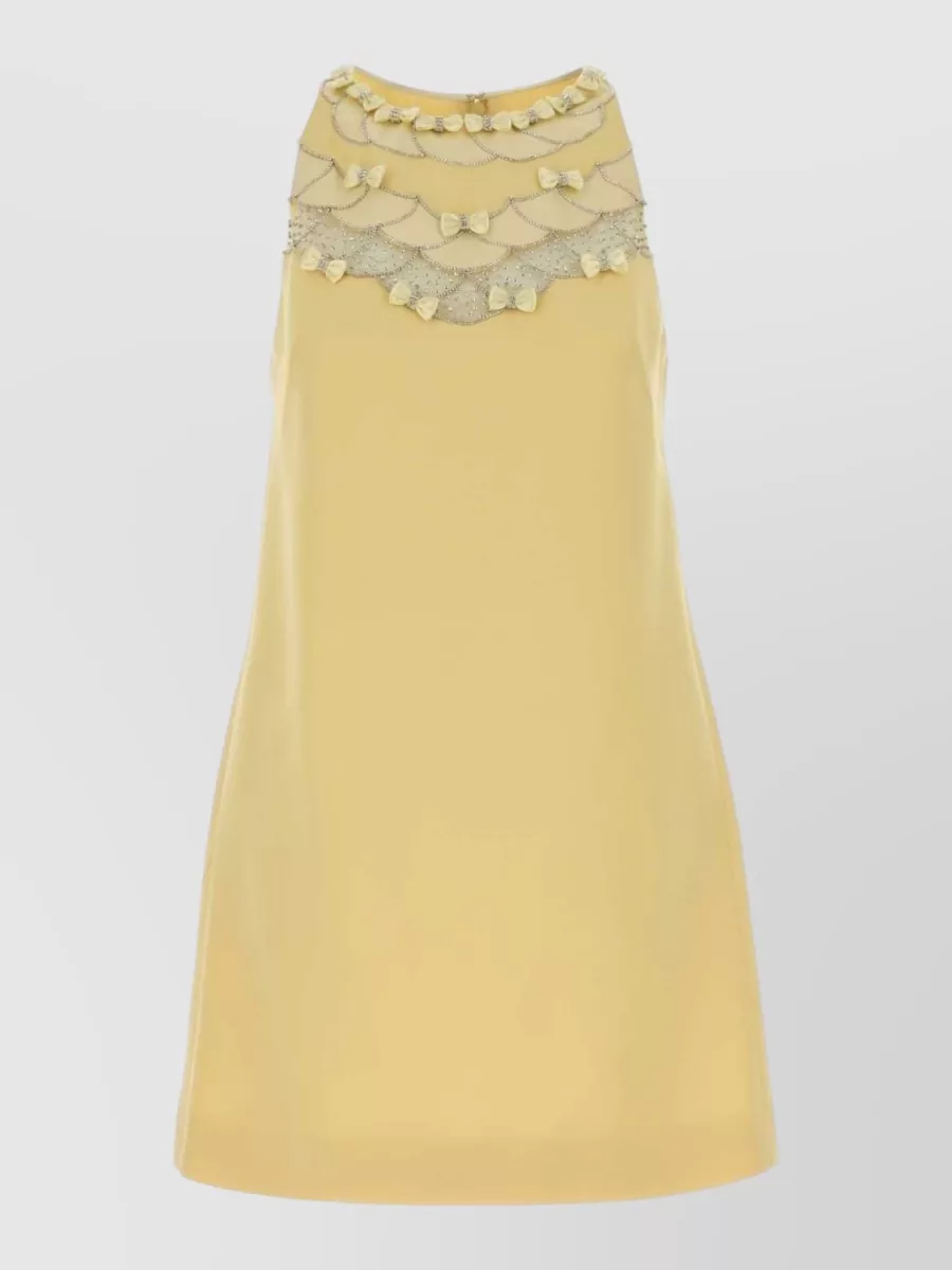 Valentino Garavani Silk Virgin Wool Mini Dress