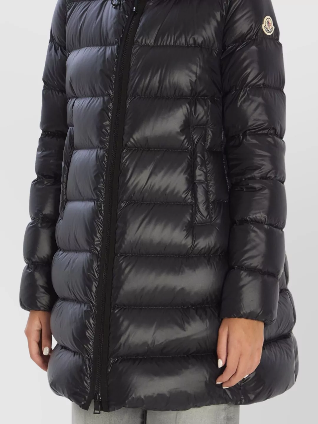 Moncler Puffer Jacket Featuring Drawstring Hood