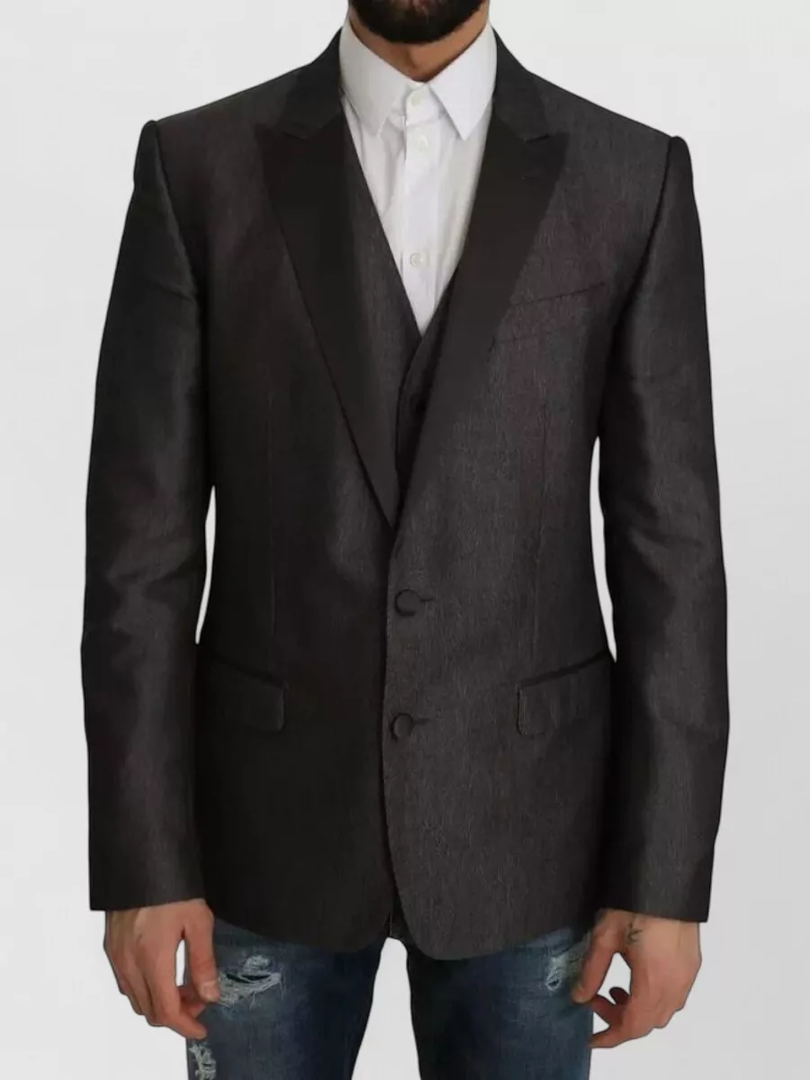 Dolce&Gabbana Wool silk slim-fit suit blazer