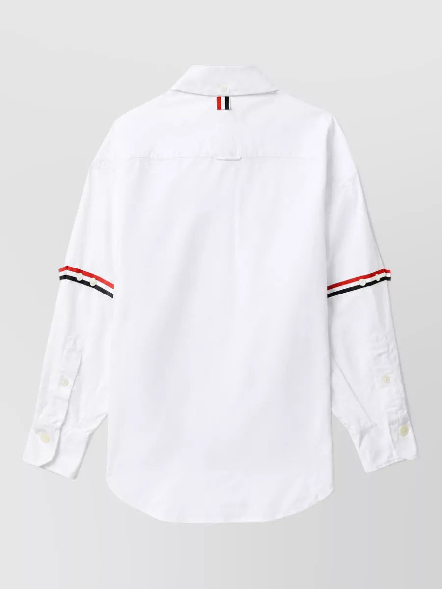 Thom Browne Cotton Oversized Point Collar Shirt