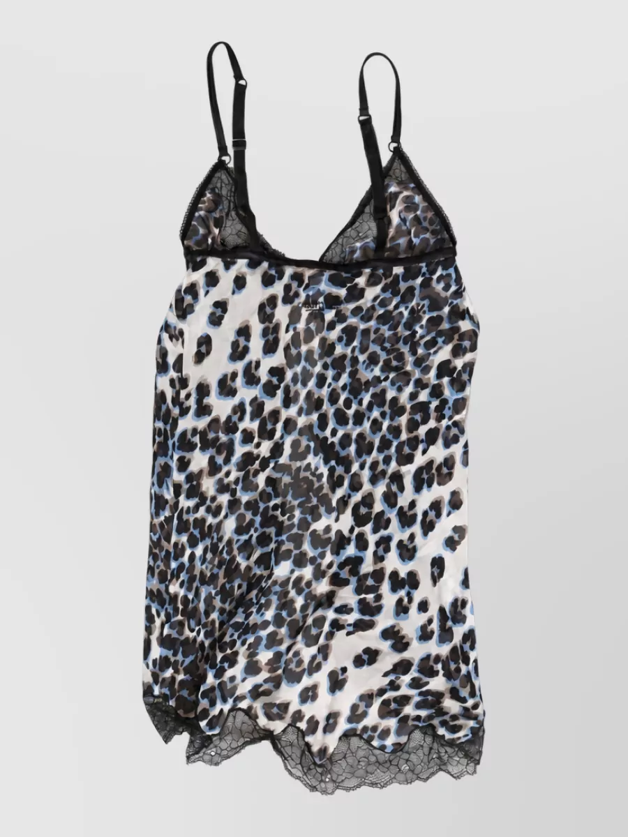 Roberto Cavalli silk leopard babydoll chemise