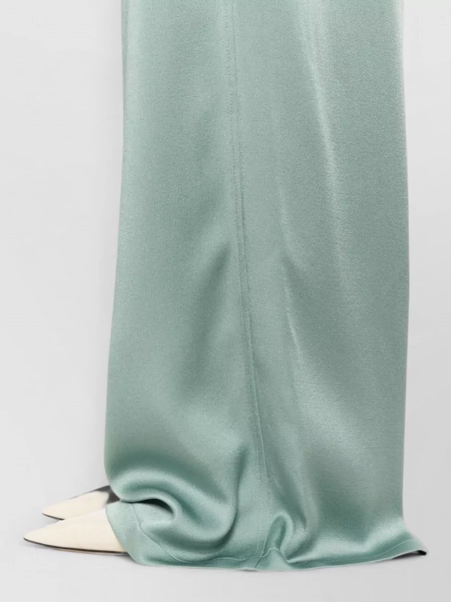 Fabiana Filippi Satin Wide-Leg Trousers