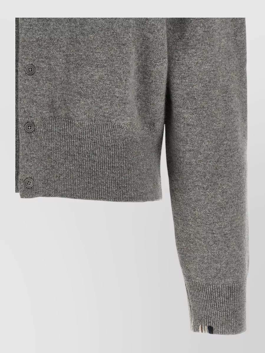 Extreme Cashmere Fine-Knit Wool Crew-Neck Cardigan