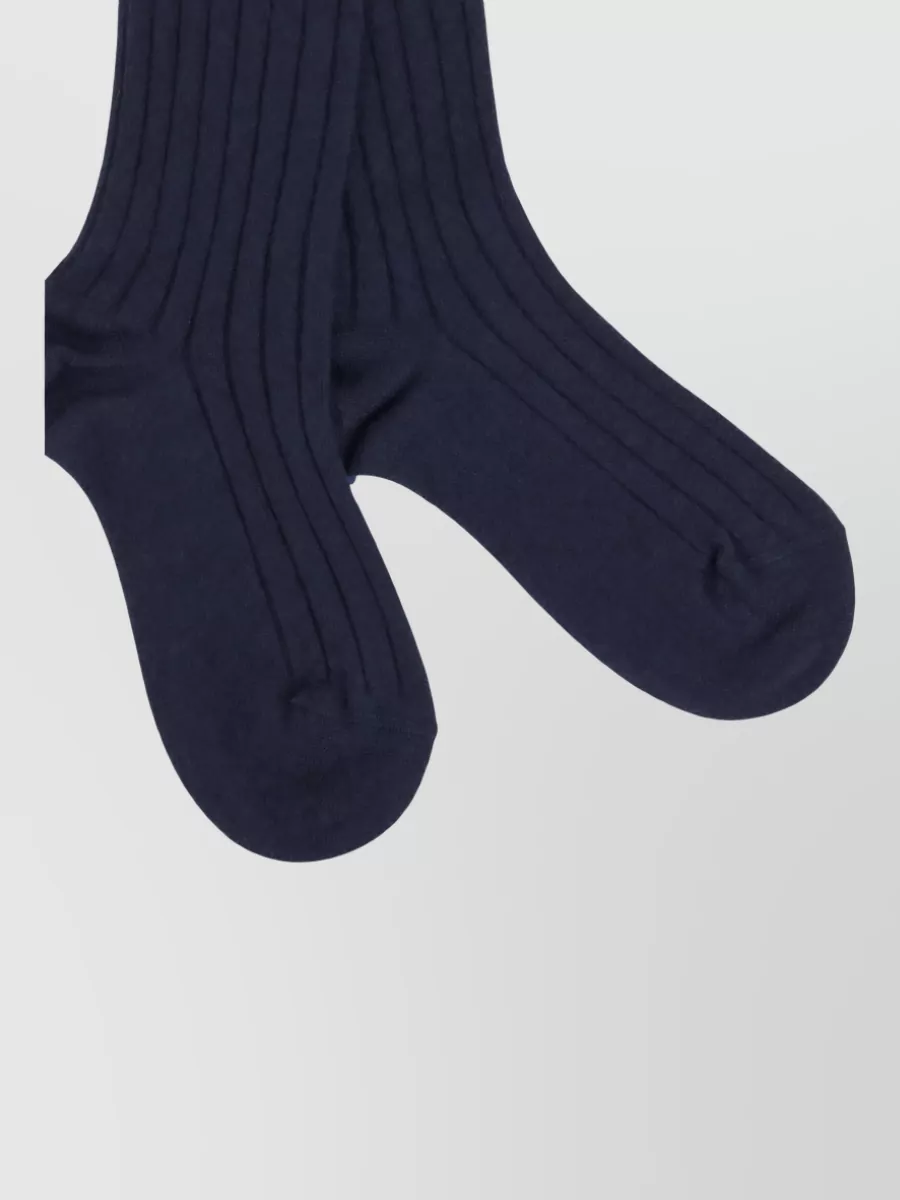 Brunello Cucinelli Ribbed Cashmere Knee-High Socks