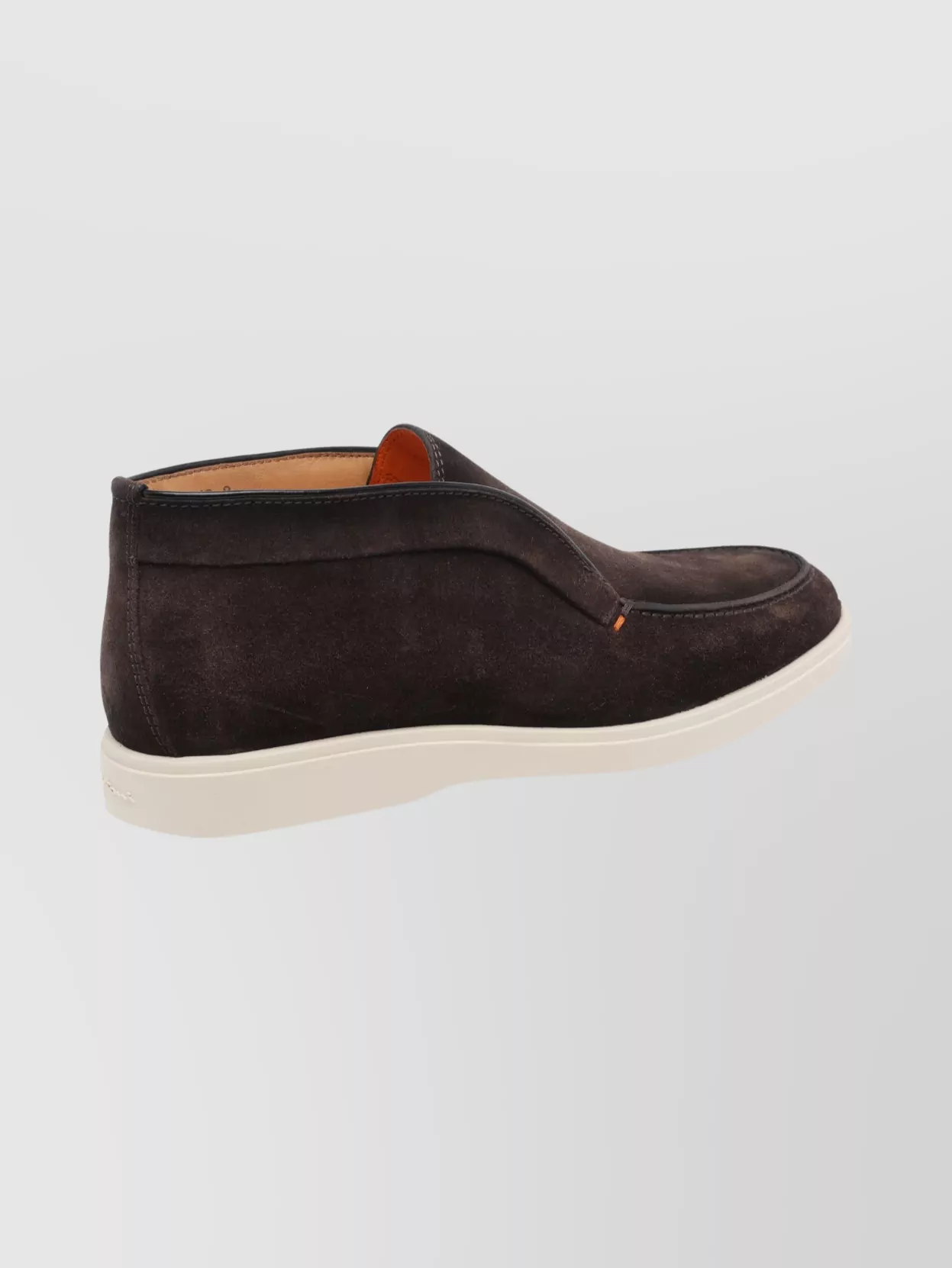 Santoni Suede Loafers Contrast Sole