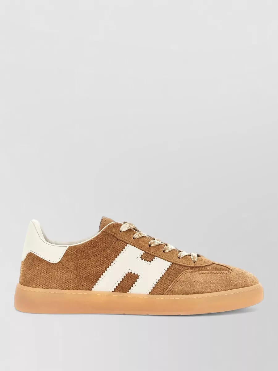 Hogan Sneakers Suede Upper Contrast Heel Tab