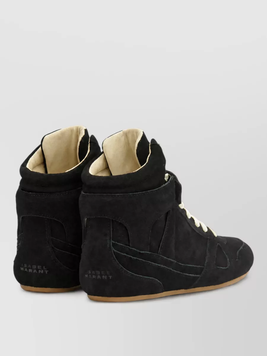 Isabel Marant Suede Leather High Sneakers