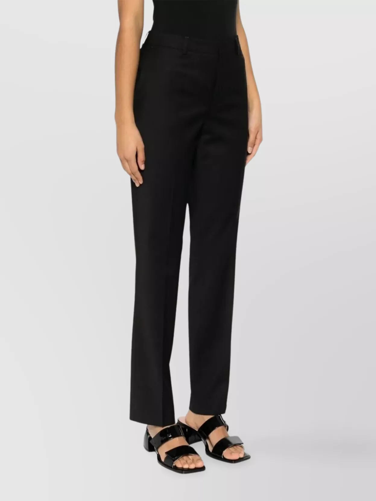 Filippa K Straight Leg Wool Trousers And Pockets
