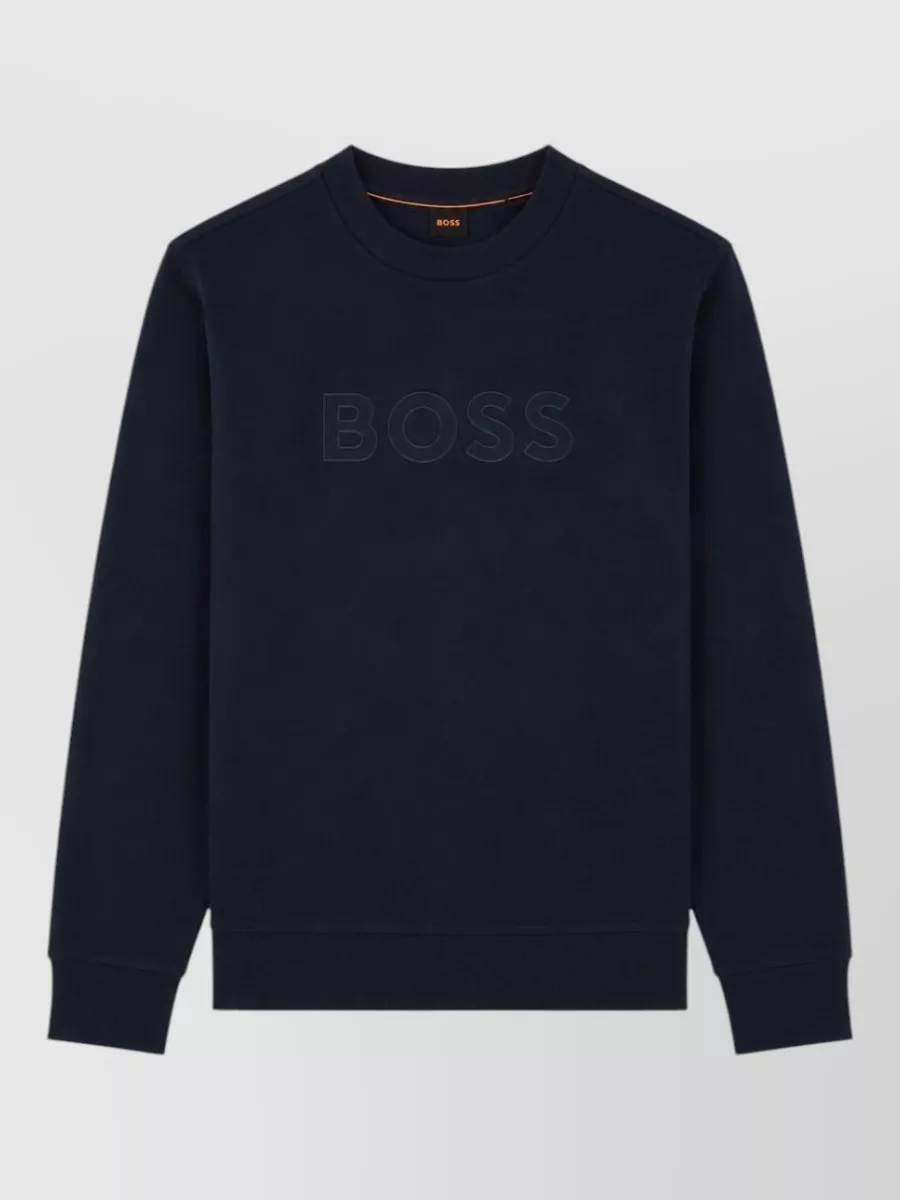 Boss cotton relaxed-fit sweatshirt