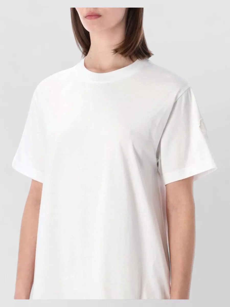 Moncler Cotton Relaxed-Fit Short-Sleeve Knee-Length Dress