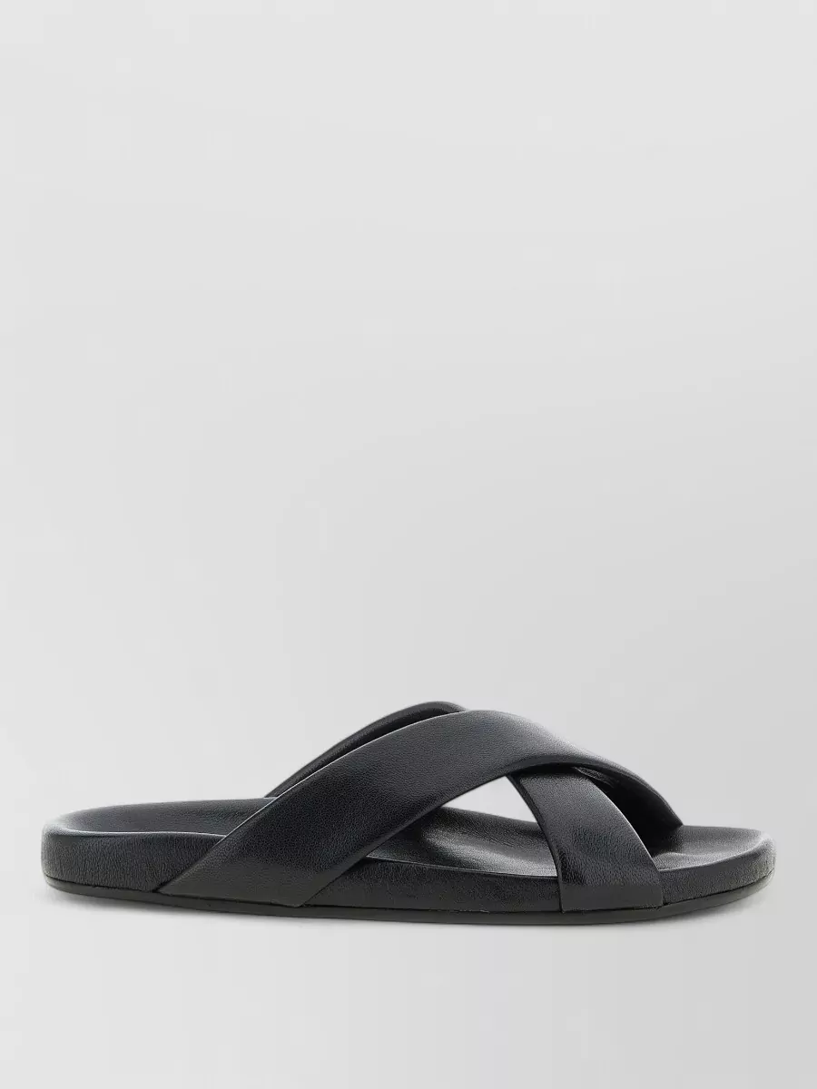 Saint Laurent Leather Flat Sandals