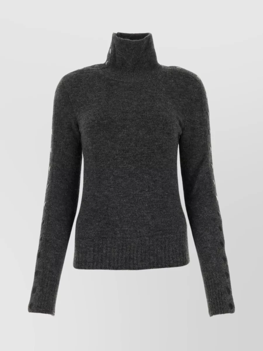 Shop Isabel Marant Malo Sweater In Nylon Blend In Black