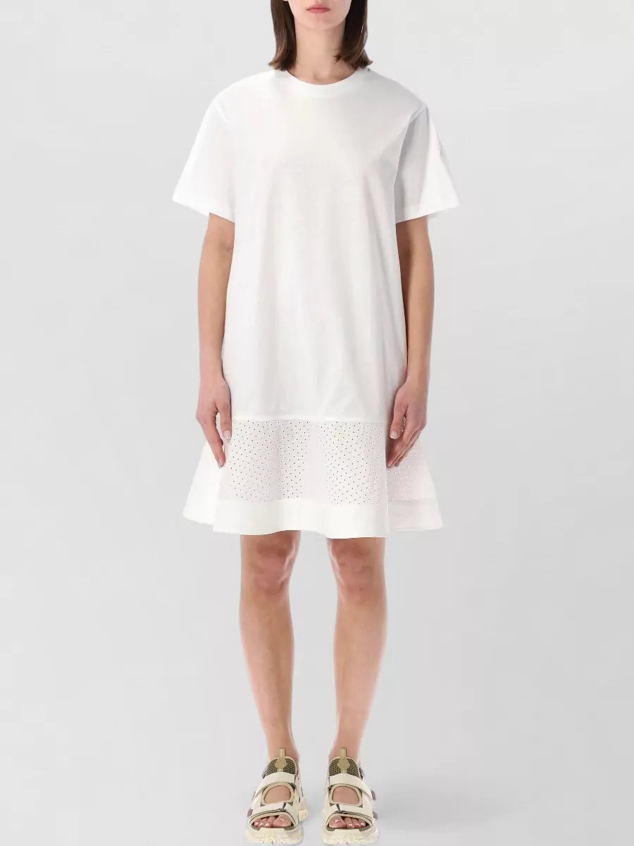 Moncler cotton relaxed-fit short-sleeve knee-length dress