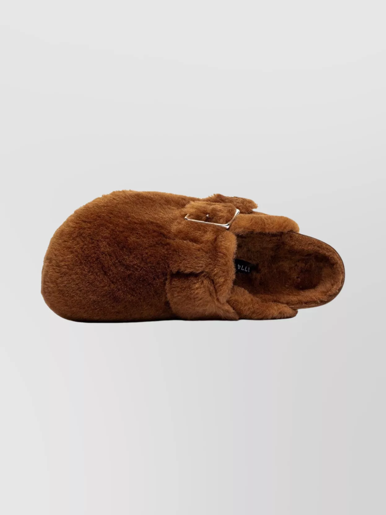 Birkenstock 1774 Shearling Clogs Featuring Buckle Detail In Brown
