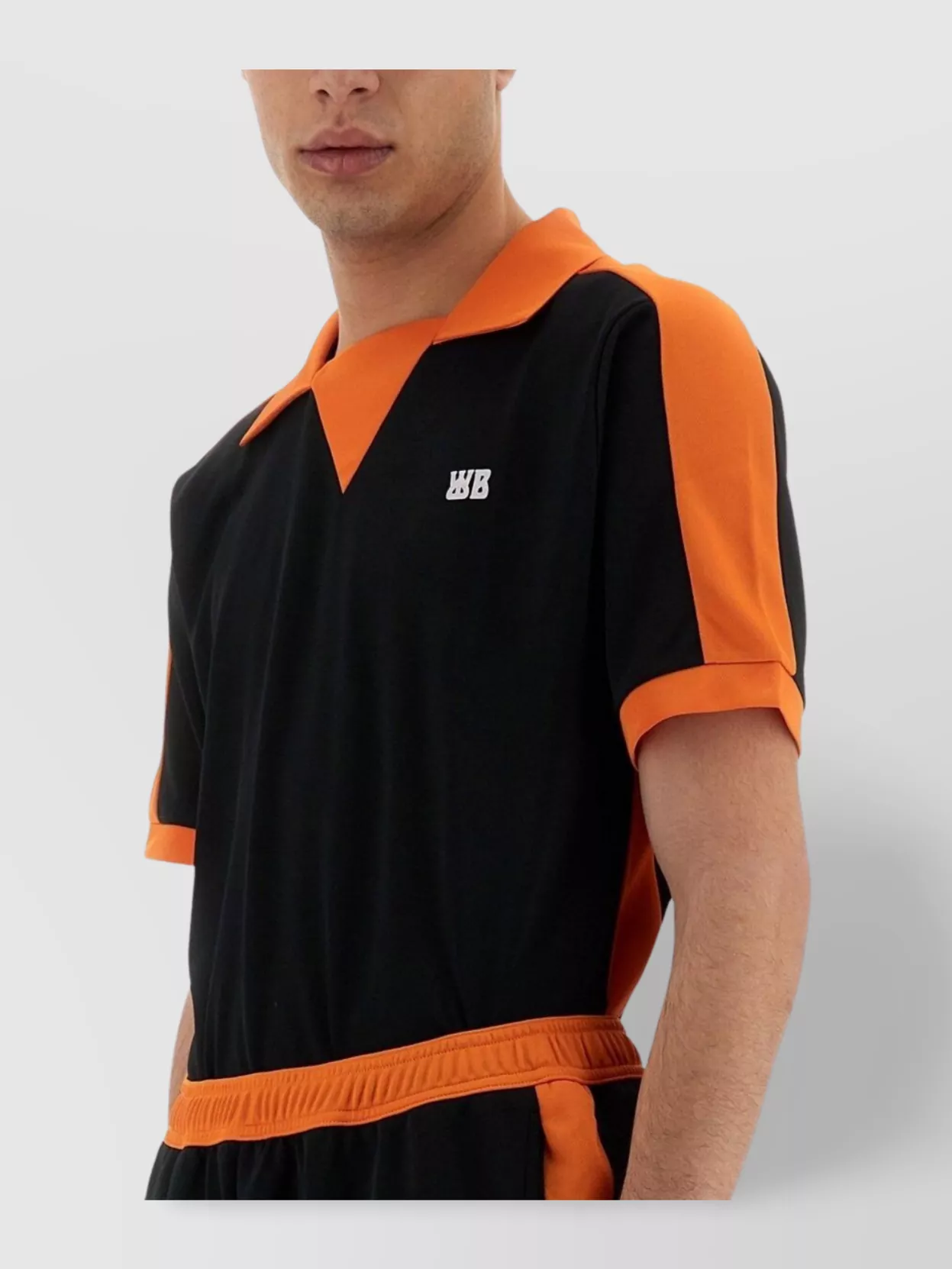 Shop Wales Bonner Collar And Trim Polo Shirt
