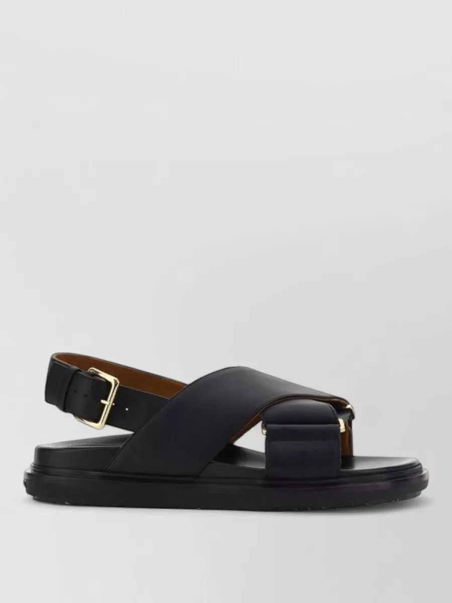 Marni Leather Fussbett Sandals
