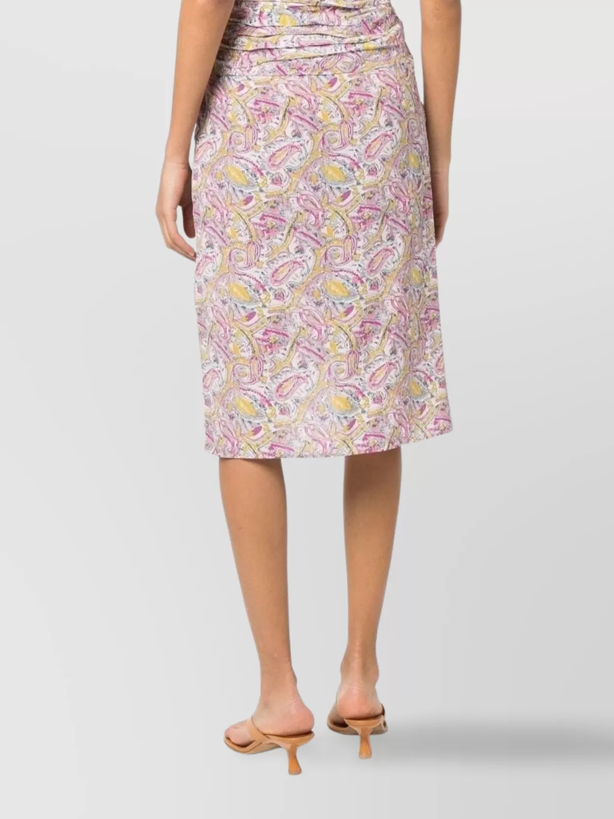 Iro Wrap Silk Blend Midi Skirt