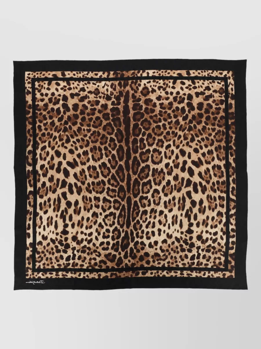 Dolce&Gabbana Silk Floral-Print Scarf