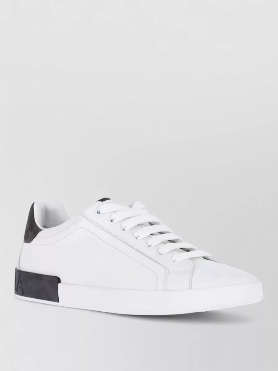 Dolce&Gabbana Calf Leather Low-Top Sneakers
