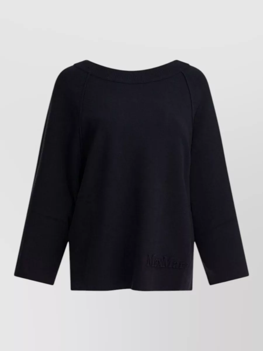 Max Mara boat neck long sleeve jumper