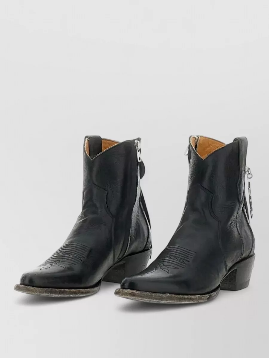 Comme Des Garçons Leather Short Boots