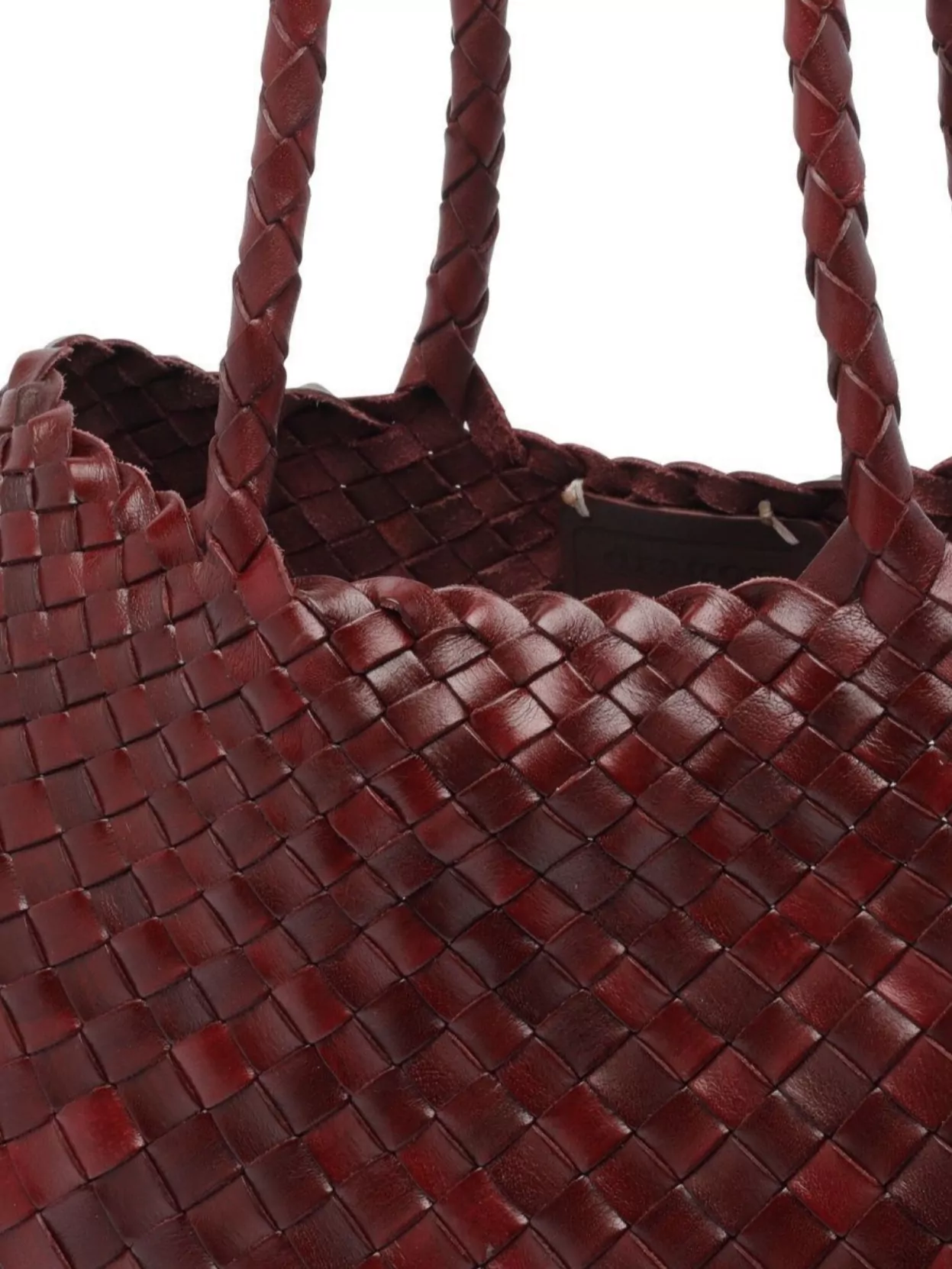 Dragon Diffusion Large Woven Double Handles Shoulder Bag