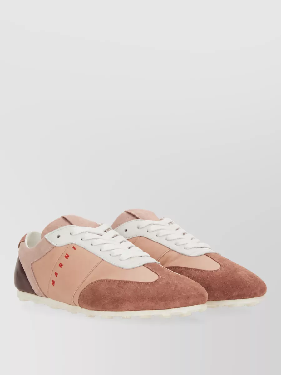 Marni leather lace-up sneakers