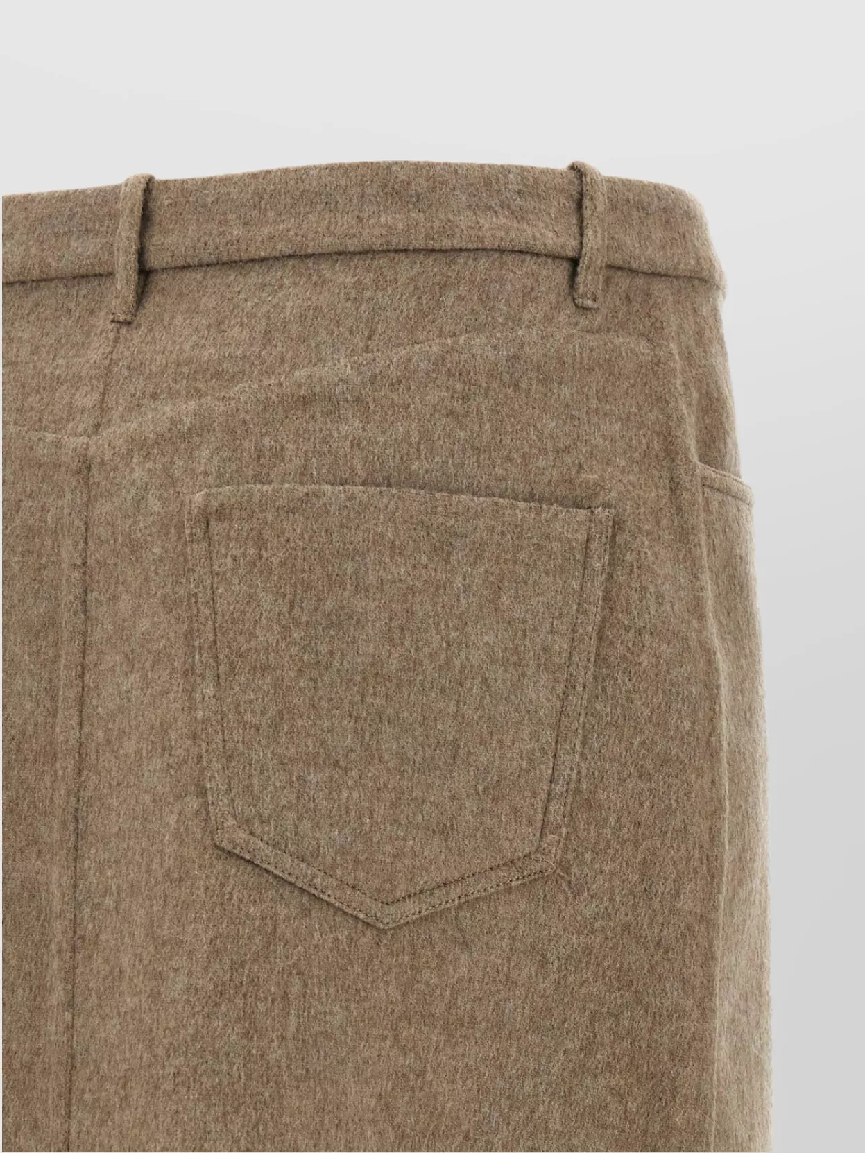 Brunello Cucinelli Wraparound Skirt With Belt Loops And Back Pockets