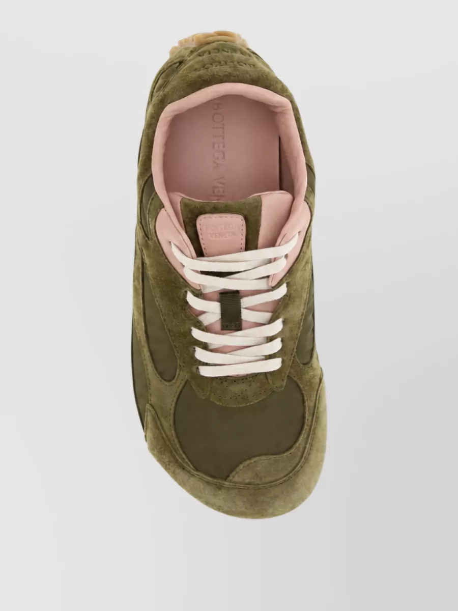 Bottega Veneta Leather Lace-Up Sneakers