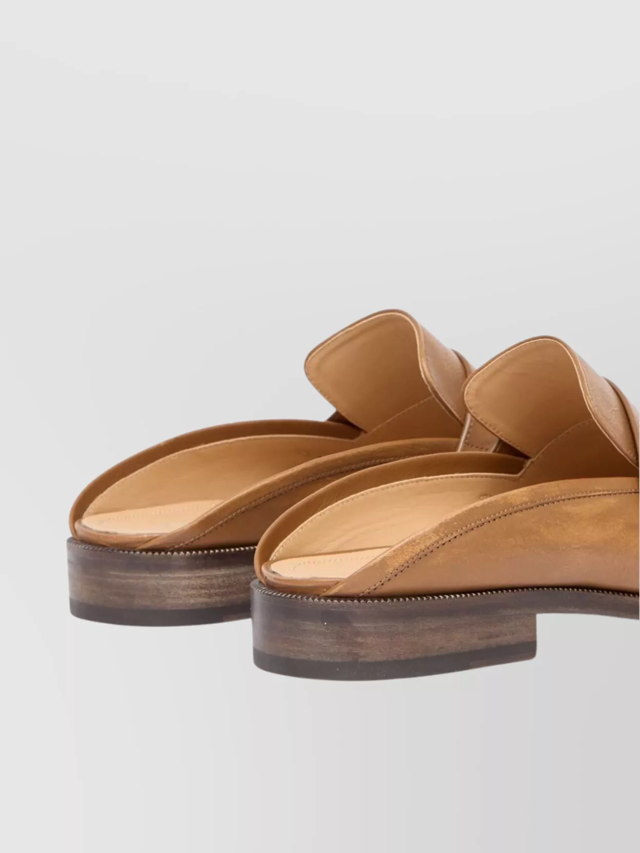 Maison Margiela Split-Toe Leather Sole Penny Slot Sandal