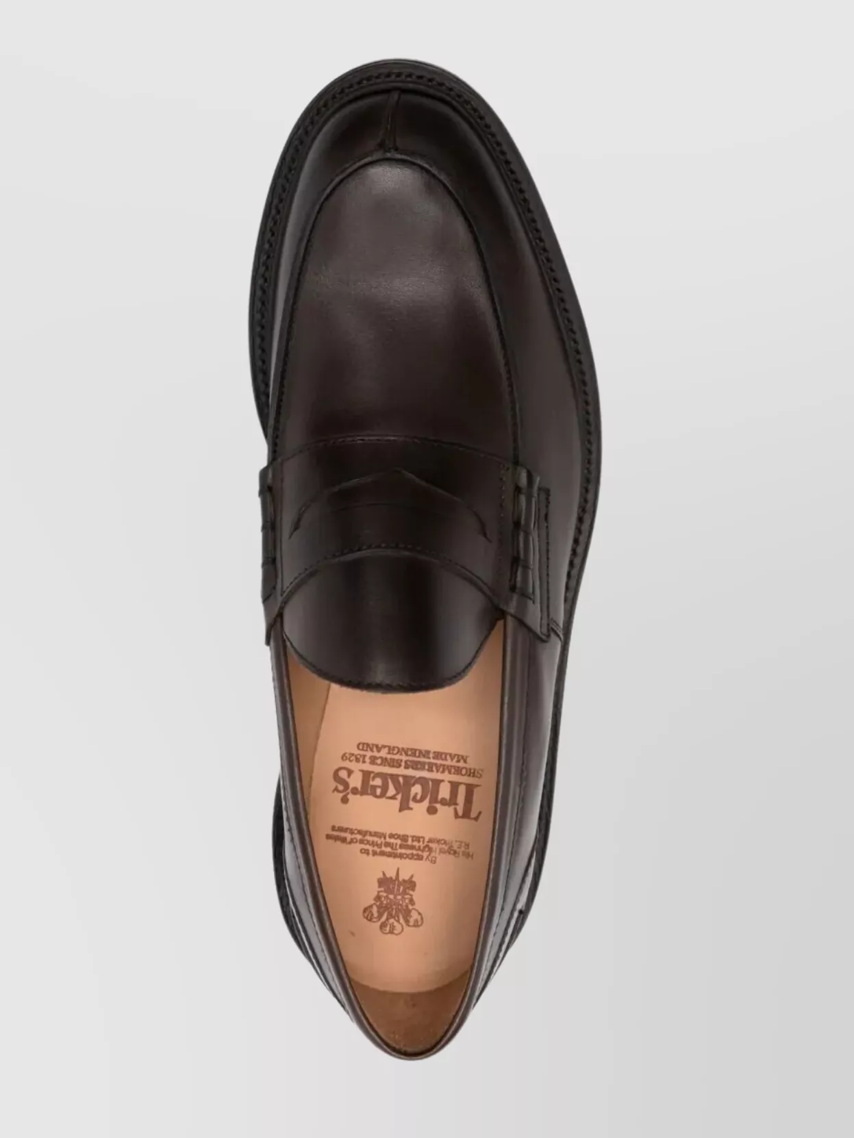 Tricker's Penny Strap Leather Sole Round Toe Loafer