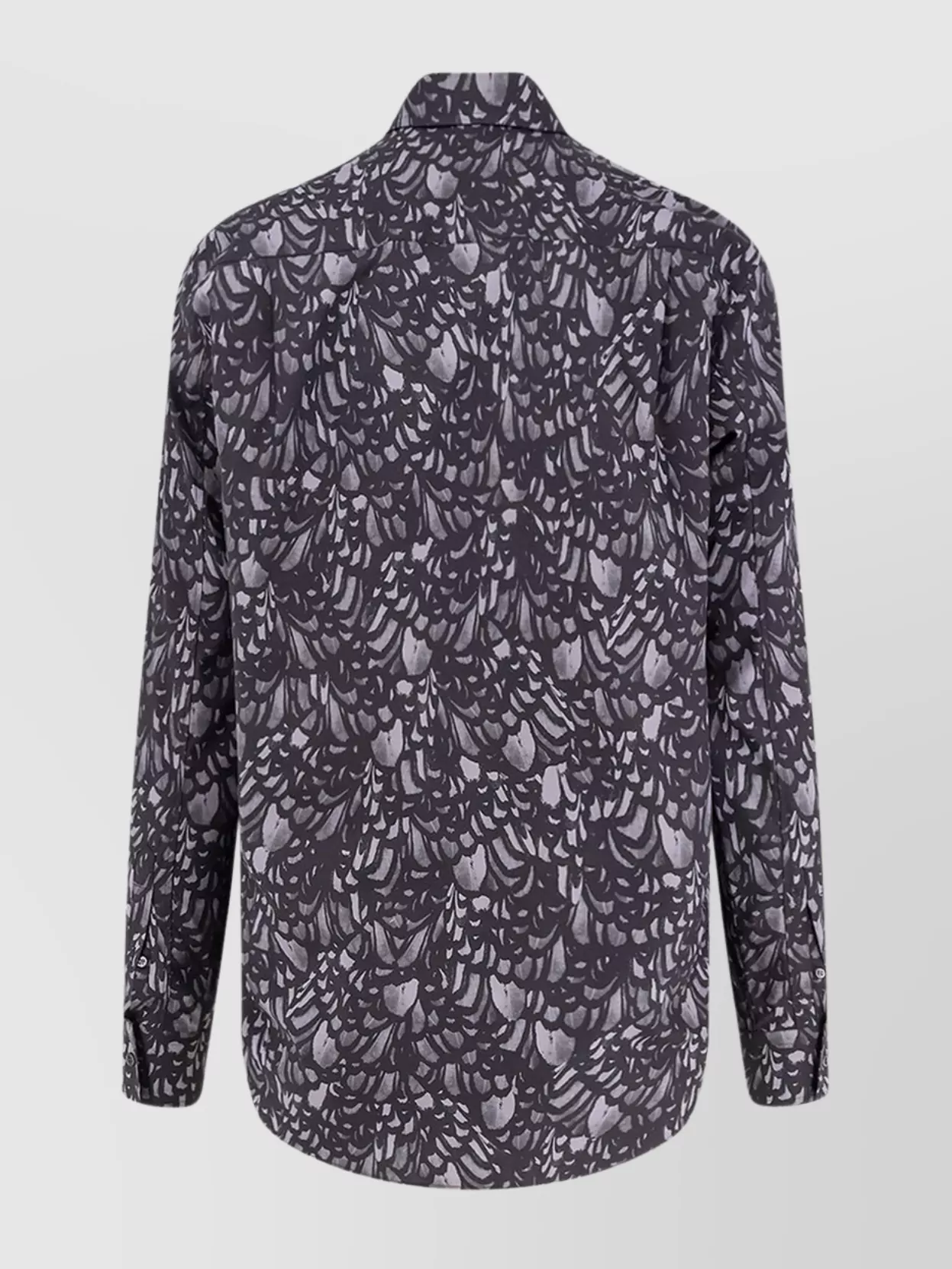 Alexander Mcqueen Cotton Shirt Featuring All-over Print In Purple
