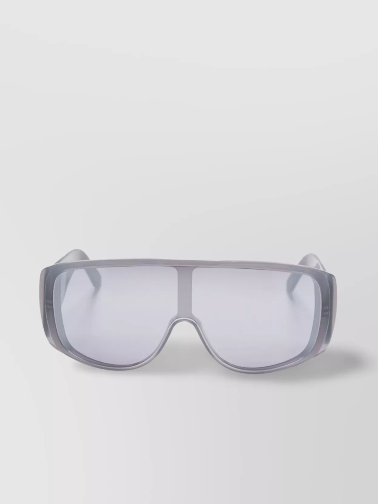 Mm6 Maison Margiela Shield Sunglasses Wide Arms In Gray