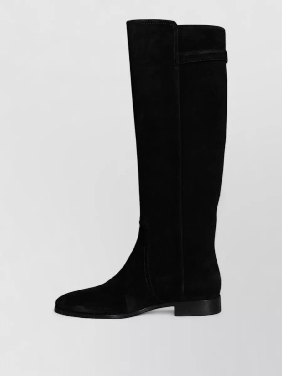 Dolce&Gabbana Suede Leather Knee-High Boots