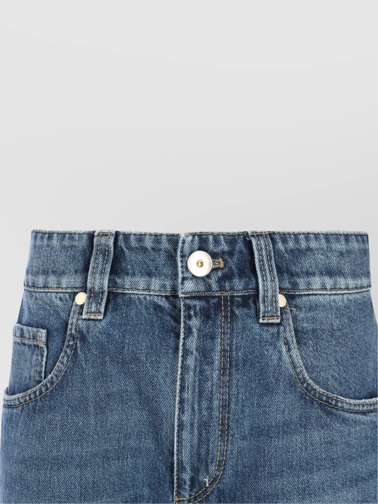 Brunello Cucinelli Straight Trousers With Belt Loops And Pockets