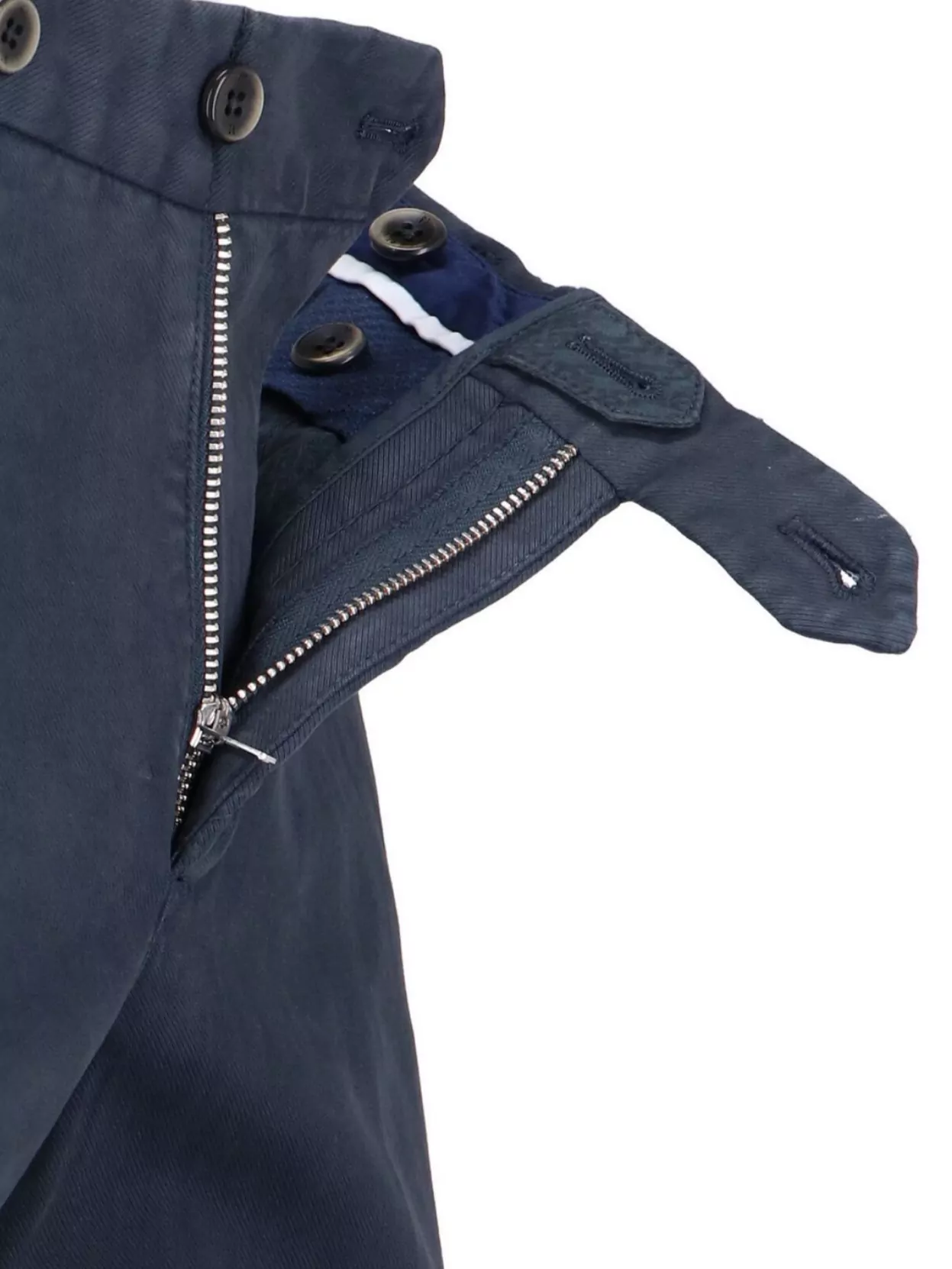Pt Torino Trousers Straight Leg Pockets Loops In Blue